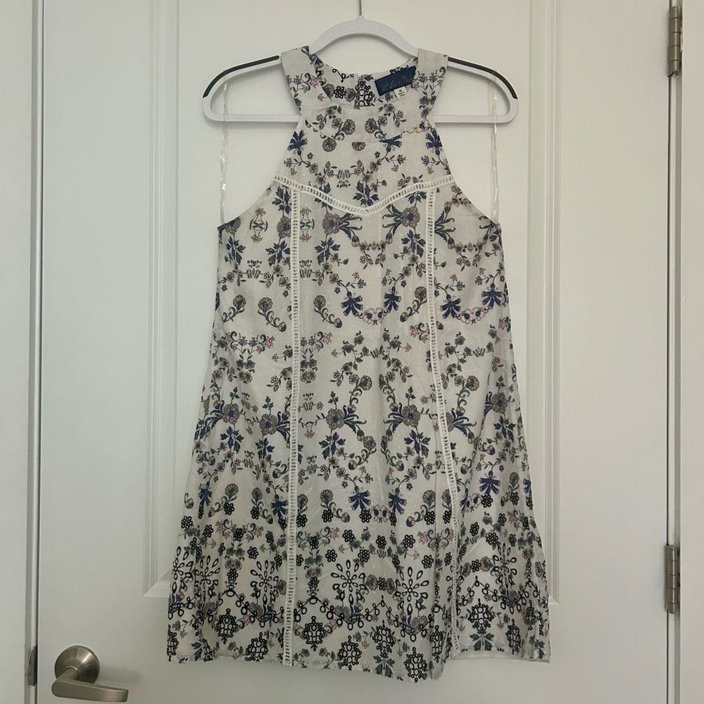Francesca’s High Neck Floral Dress